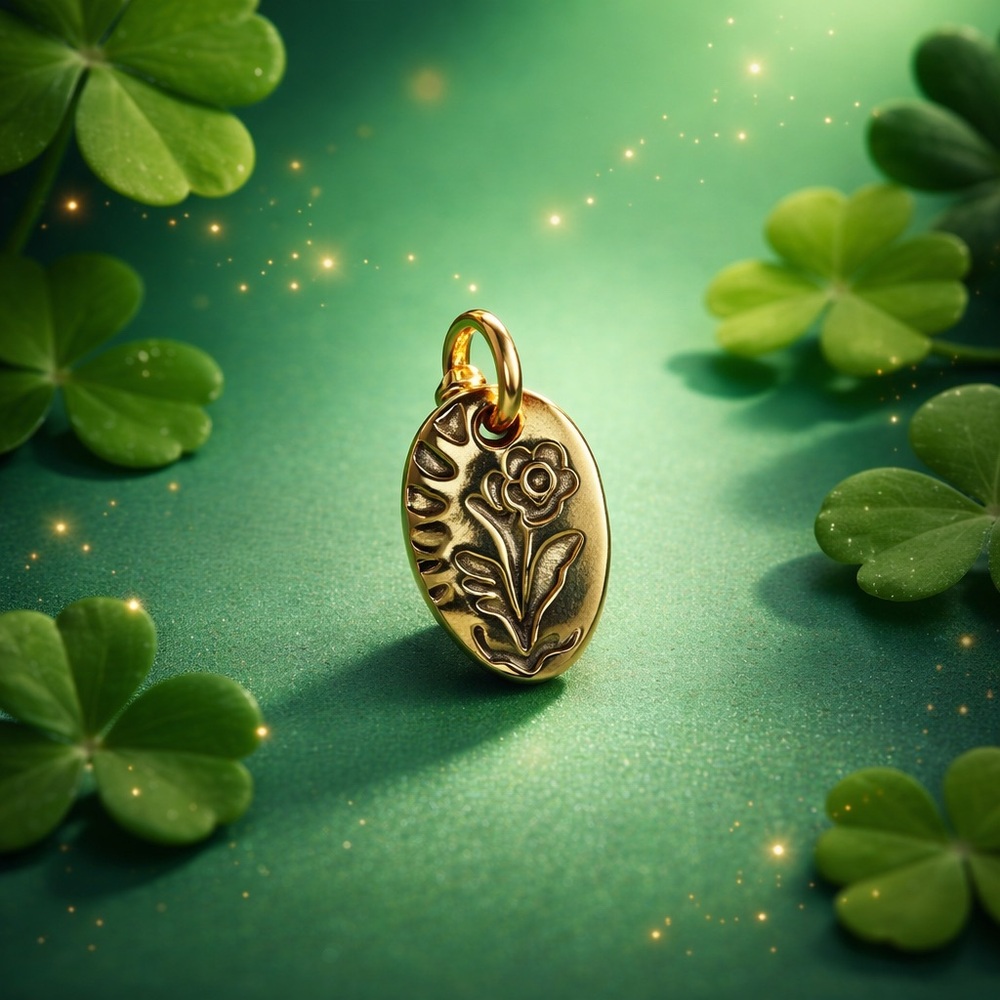 decorative charm pendant floral design from the brand Plunder Design
